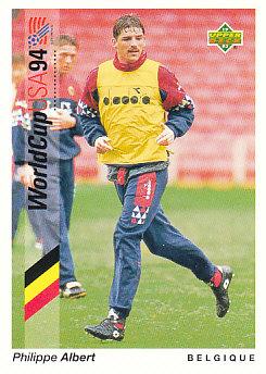 Philippe Albert Belgium Upper Deck World Cup 1994 Preview Eng/Ger #50